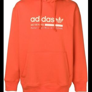 hoodie orange adidas